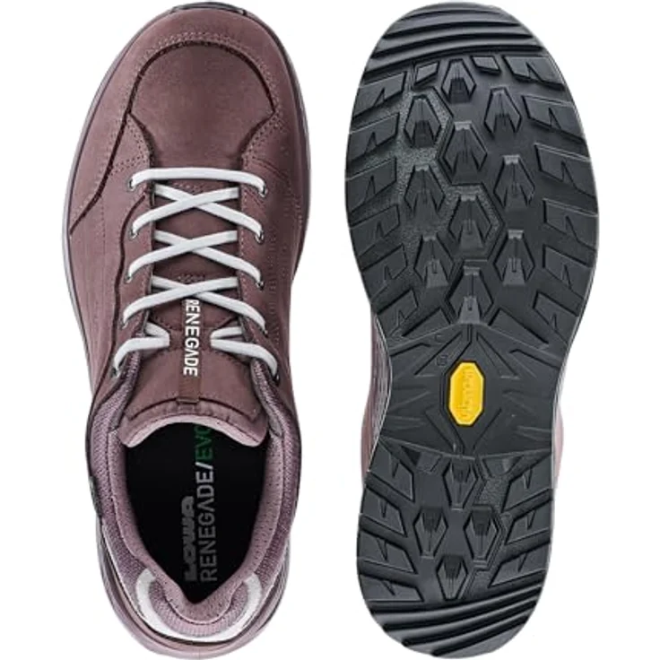 Lowa Renegade Evo Lo GTX 3218675100, Wanderschuhe aus Nubukleder und GORE-TEX®, altrosa/weiß – Bild 6