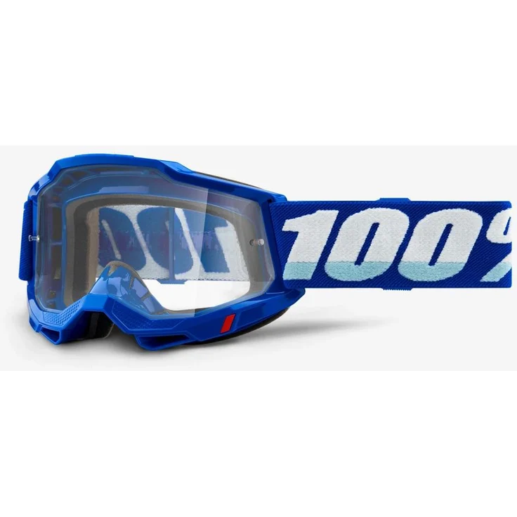 100% Accuri 2, Skibrille mit Antifog-Technologie und blauen Rahmen, für optimale Sichtverhältnisse