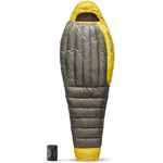 Sea to Summit Spark Ultralight Daunenschlafsack Regular (7°C), 850+ Loft Ultra-Dry Down, Mumienschlafsack, Grey & Yellow, 363 g