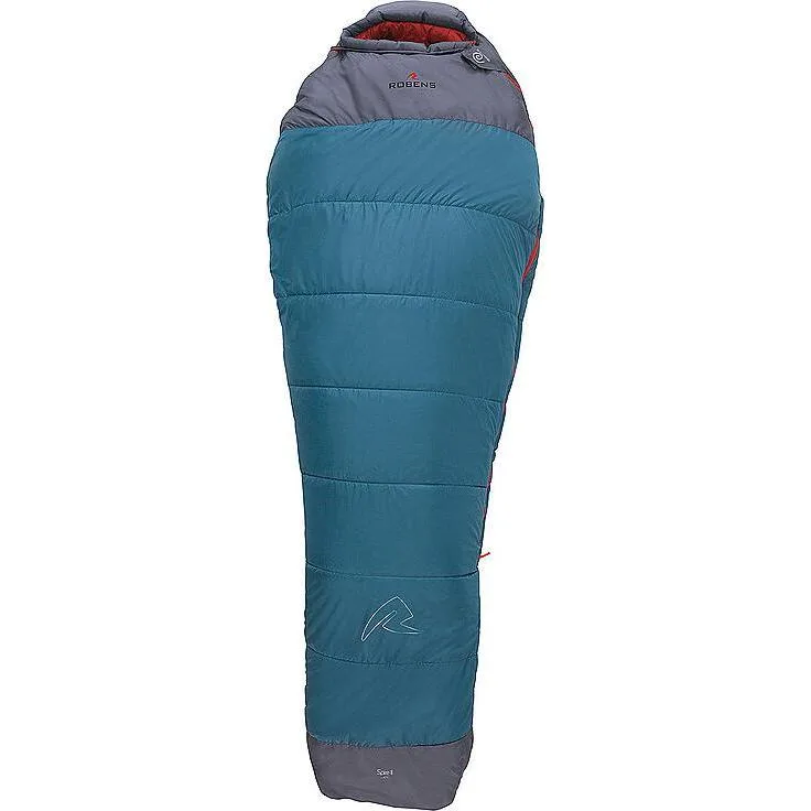 Robens Spire II -4C, Kunstfaserschlafsack für kalte Winterbedingungen, wasserabweisend, 80 cm, mit Wärmekragen und Zwei-Wege-Reißverschluss