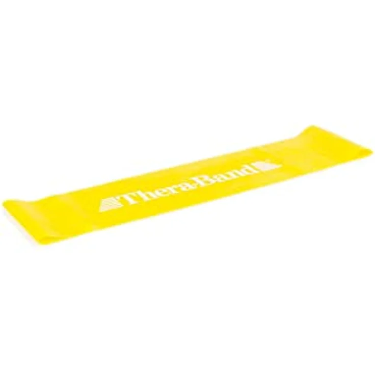 THERABAND Übungsband Loop, 7,6 cm x 30,5 cm, Ø 20 cm, gelb, leicht, geschlossene Schlaufe für untere Extremitäten, OneSize – Bild 1