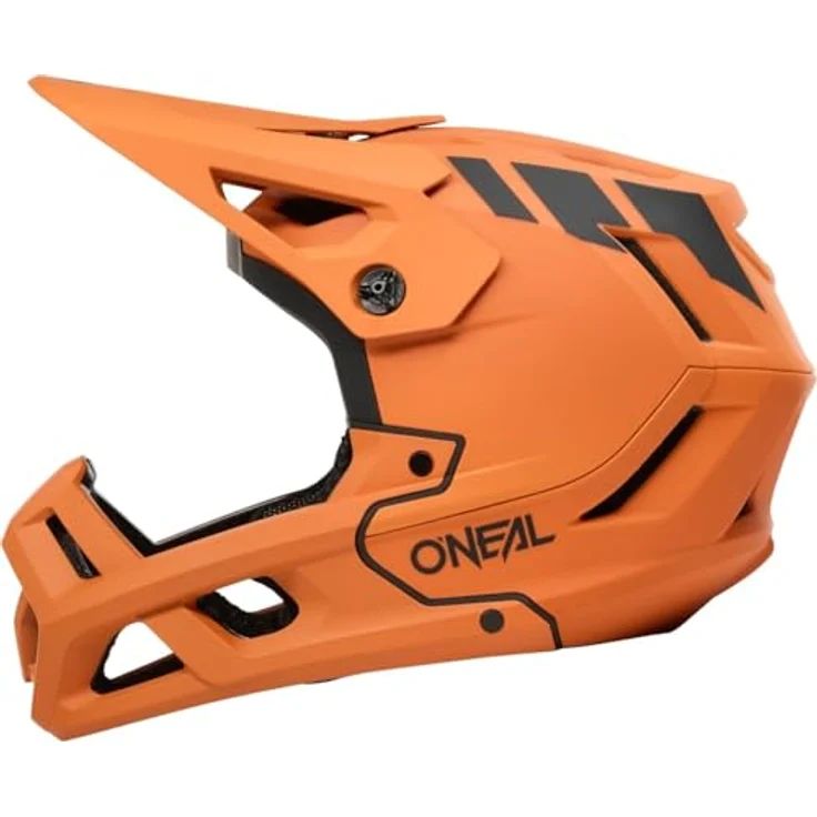 O'Neal SL1 CREST, leichter Enduro Full-Face Helm, orange/schwarz, L (59/60 cm) mit optimaler Belüftung und Fidlock Magnetverschluss – Bild 4