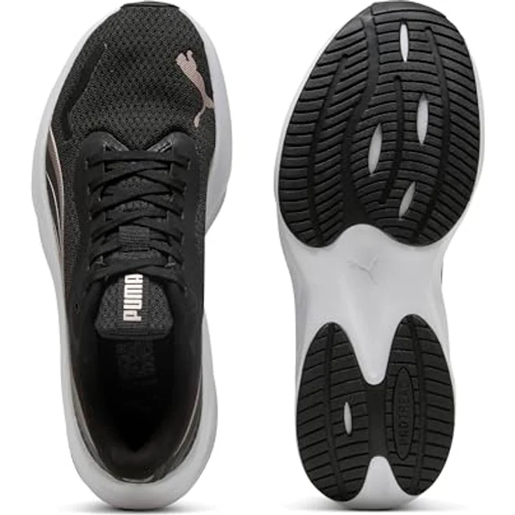 PUMA Damen-Sneaker Pounce Lite, ultraleichter Laufschuh aus recycelten Materialien, schwarz-Rose-Gold-Weiß, UK Größe 6 – Bild 4