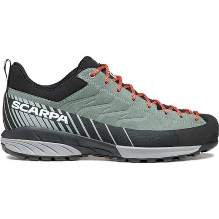 Scarpa Women's Mescalito, leichter Approachschuh aus wasserabweisendem Veloursleder, grau, 330 g, mit Vibram Litebase Sohle für optimale Traktion – Bild 2