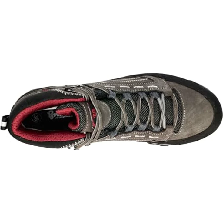 Brütting Mount Mangu High, Damen Wanderschuhe mit rutschfester Vibram-Sohle, wasserdicht und atmungsaktiv, Größe 36, Grau – Bild 5