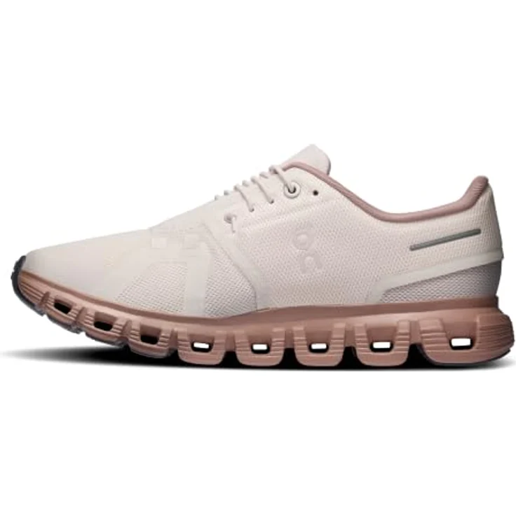 ON Running CLOUD 6 OYSTER | BISCUIT, Laufschuhe mit CloudTec®-Dämpfung, atmungsaktivem Mesh-Obermaterial, Größe 42 – Bild 5