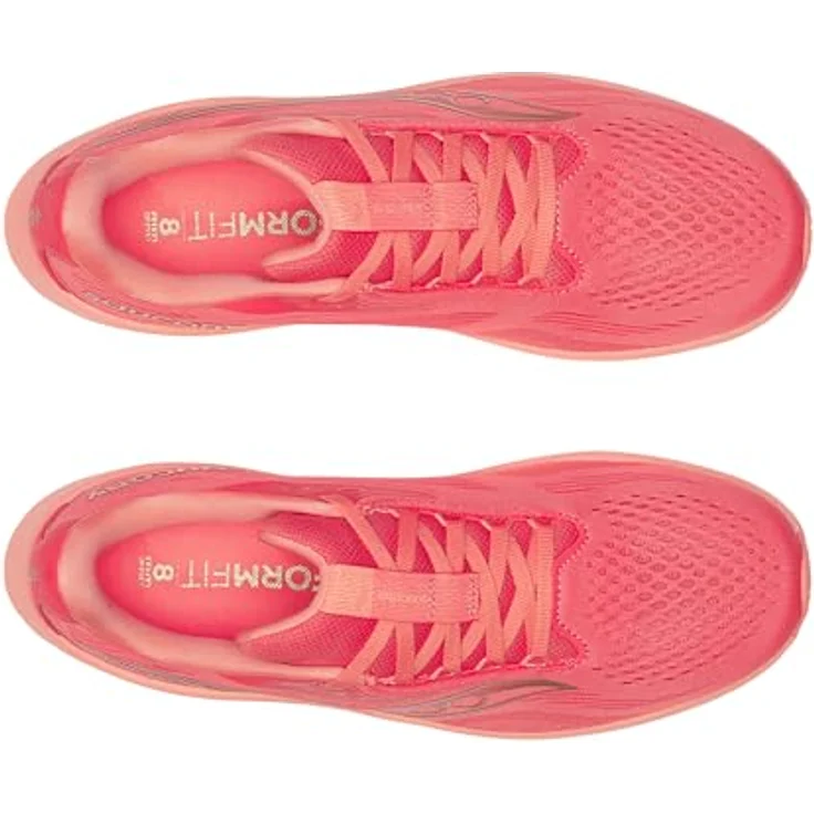 Saucony RIDE 18 Lady, Neutral Laufschuhe mit PWRRUN Dämpfung, coral/salmon, Größe US 7.5 - EU 38.5 - CM 24.5 - UK 5.5 – Bild 5