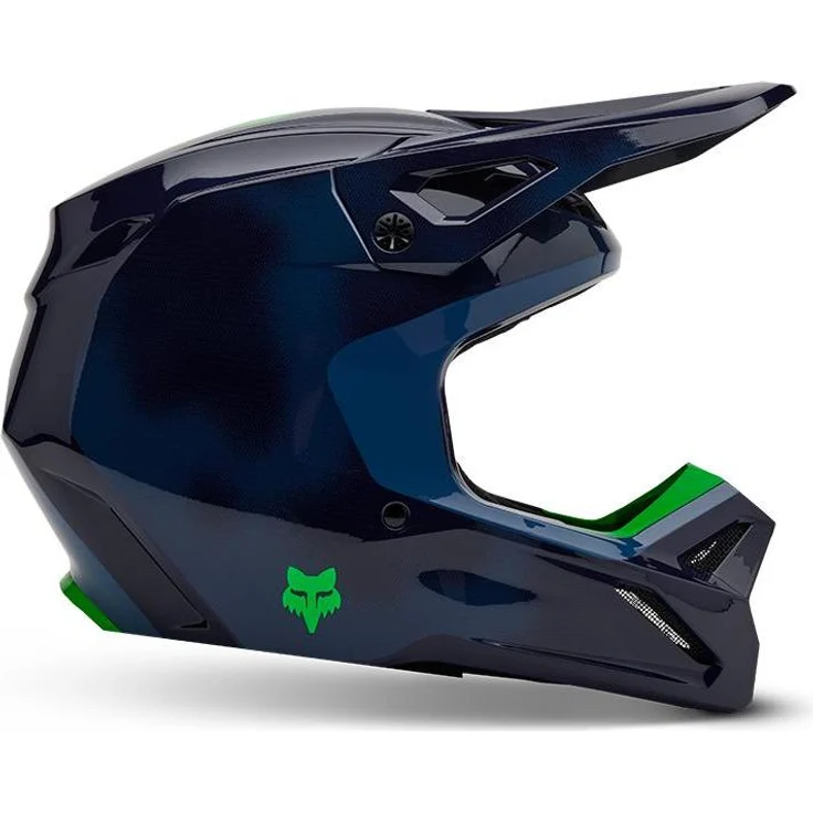 Fox Racing V1 Taunt Helmet, MIPS Motocross Helm in Navy, Größe 2XL (63 - 64 cm) mit optimaler Luftzirkulation