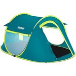 Bestway 2-Personen-Wurfzelt Coolmount 2 235 x 145 x 100 cm, Wasserfest, Einlagig für optimale Belüftung, Moskitonetz, feuerhemmend, Tragetasche und Heringe