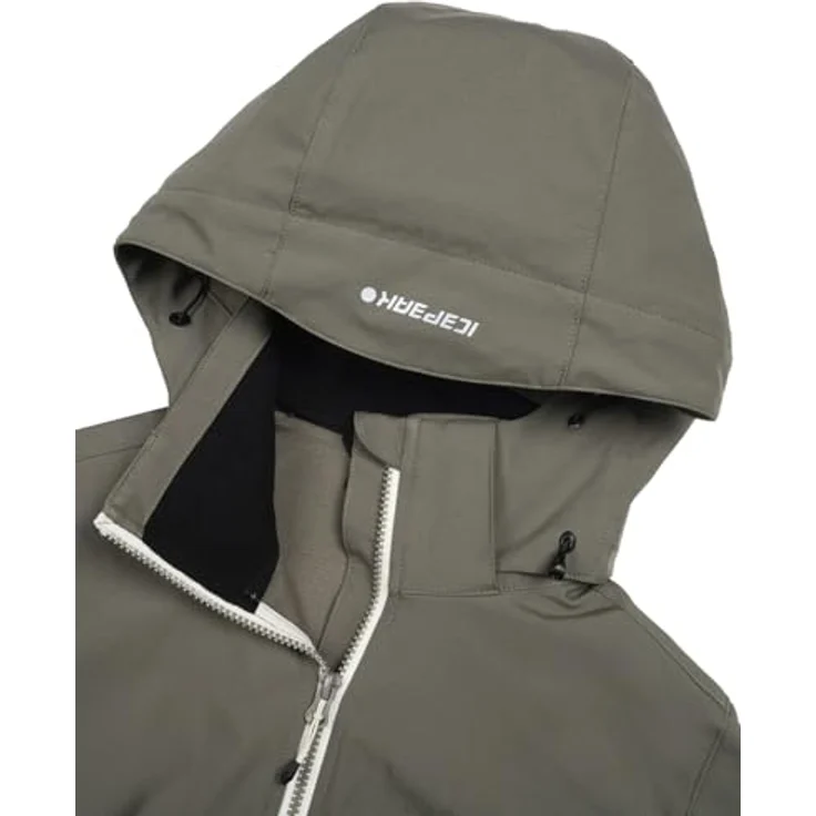 Icepeak Bathgate Granit, Softshellskijacke mit A.W.S Active-Technologie, wind- und wasserdicht, schwarz – Bild 4