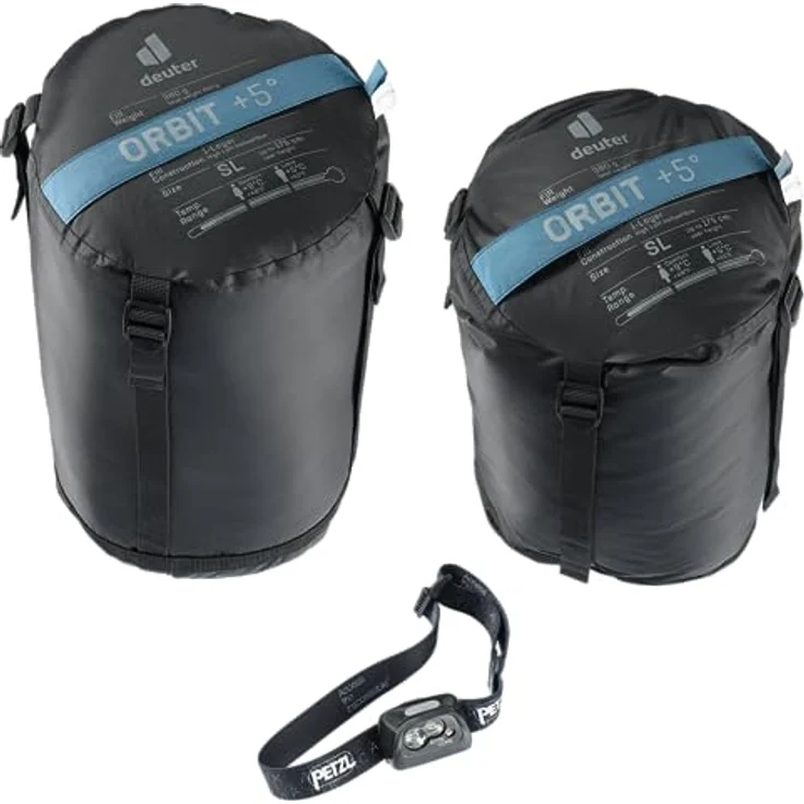Deuter Orbit +5° SL Damen Kunstfaserschlafsack, Schlafsack für Körpergröße ~175 cm, mit erweitertem Fußraum, Bodywarmer-Fleece Einsätzen, und Innentasche für Wertsachen – Bild 4