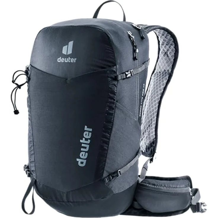 deuter Speed Lite Pro 19, leichter Wanderrucksack mit LiteAir-Rückensystem, Schwarz, für Trinksystem bis 3L – Bild 1