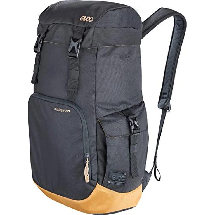 EVOC MISSION 22, Schwarzer Wanderrucksack mit gepolstertem Laptopfach und Organisierfächern, 15 x 25 x 42 cm, 600 g – Bild 5
