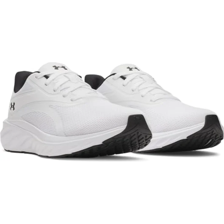 Under Armour Herren Ascend Laufschuhe 6009827 100, Atmungsaktives Mesh, Charged+ Dämpfung, Gummisohle, Weiß, Schuhgröße 41 EU – Bild 2