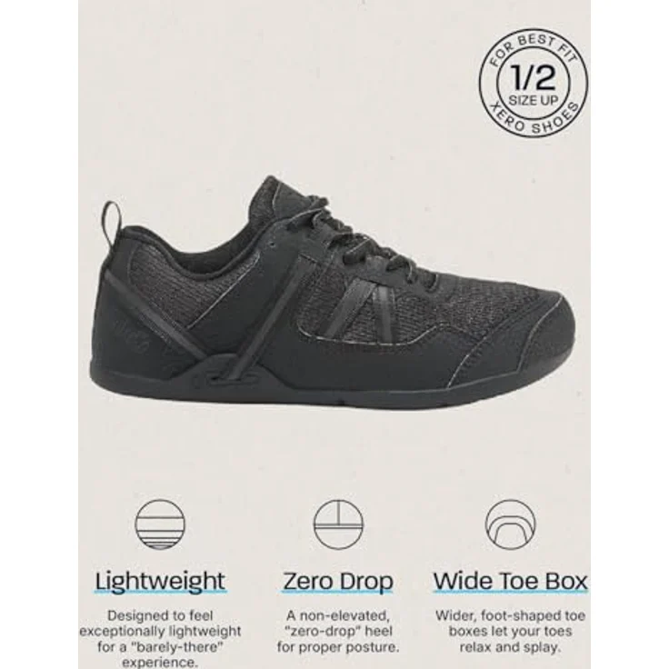 Xero Shoes Minimal-Travelschuhe Prio, Damen Wanderschuh in Schwarz, ultraleicht mit 210g, Modell 2022/2023 – Bild 6