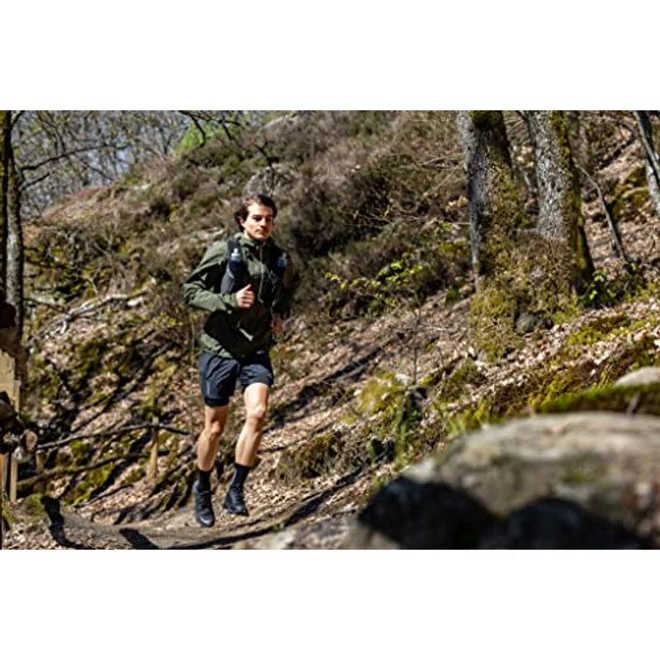 Salomon Alphacross 5 Herren Laufschuhe mit Mesh-Obermaterial, OrthoLite Einlegesohle und Contagrip Außensohle, Schwarz (Größe 44 2/3) – Bild 10