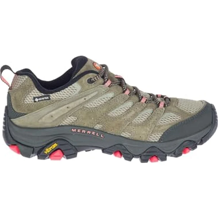MERRELL Moab 3 Gtx, Wanderschuhe für Damen mit GORE-TEX, Vibram-Sohle, grün, Größe 37,5 – Bild 1