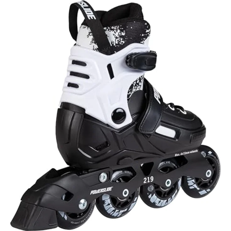Powerslide Khaan Magic Adjustable Kinder-Inlineskates, Schwarz, verstellbar, EU 39-42 – Bild 4