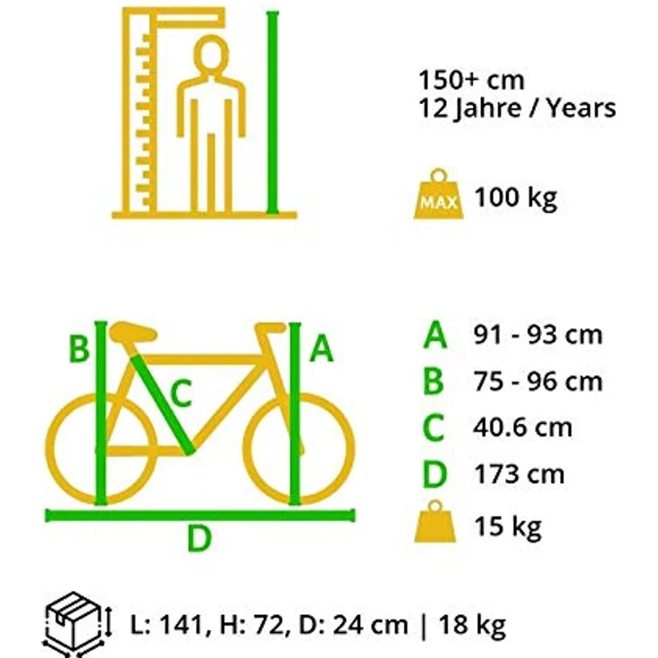Bikestar Mountainbike, 26 Zoll, 21 Gang Shimano Schaltung, Aluminiumrahmen, verstellbare Gabel, für Körpergrößen ab 150 cm – Bild 2