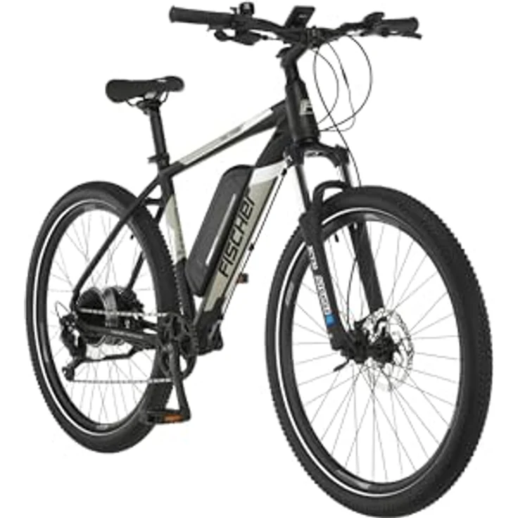 Fischer E-Mountainbike MONTIS EM 1726, Elektrofahrrad für Damen und Herren, RH 48 cm, Heckmotor 45 Nm, 48 V Akku, Schwarz – Bild 2