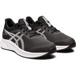 ASICS Patriot 13 GS, Unisex Laufschuhe für Kinder, Graphite Grey/White, strapazierfähiges Textiloberteil, niedriger Schaft