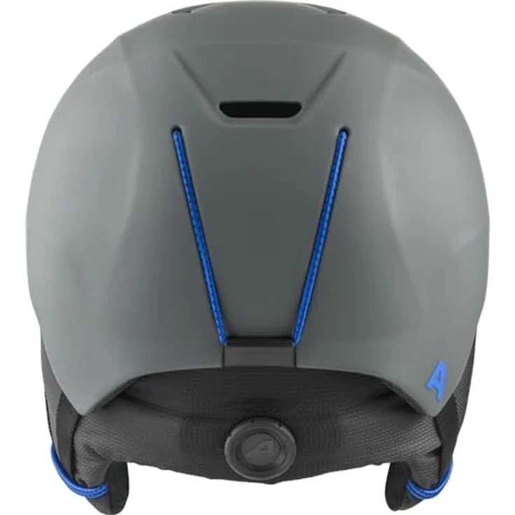 Alpina BRIX JR Skihelm für Jugendliche, Midnight-Grey matt, 48-52, herausnehmbares Innenfutter, integrierter Nackenwärmer, leichte Bauweise mit optimaler Stoßabsorption – Bild 4