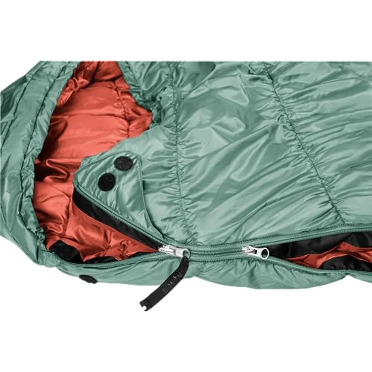 deuter Exosphere +4° SL Damen Kunstfaserschlafsack 2023, sage-redwood - perfekte Isolation, Thermo Stretch Comfort, inkl. BodyWarmer Fleece-Einsätze – Bild 3