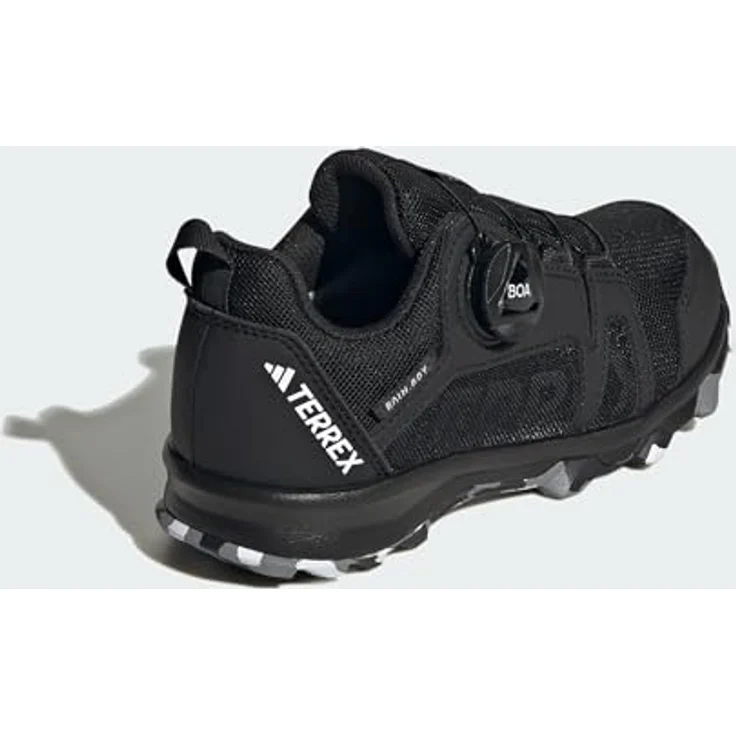 Adidas TERREX AGRAVIC BOA R.RDY K, wasserdichte Trailrunning-Schuhe mit BOA® Fit System, schwarz/weiß/rot – Bild 6