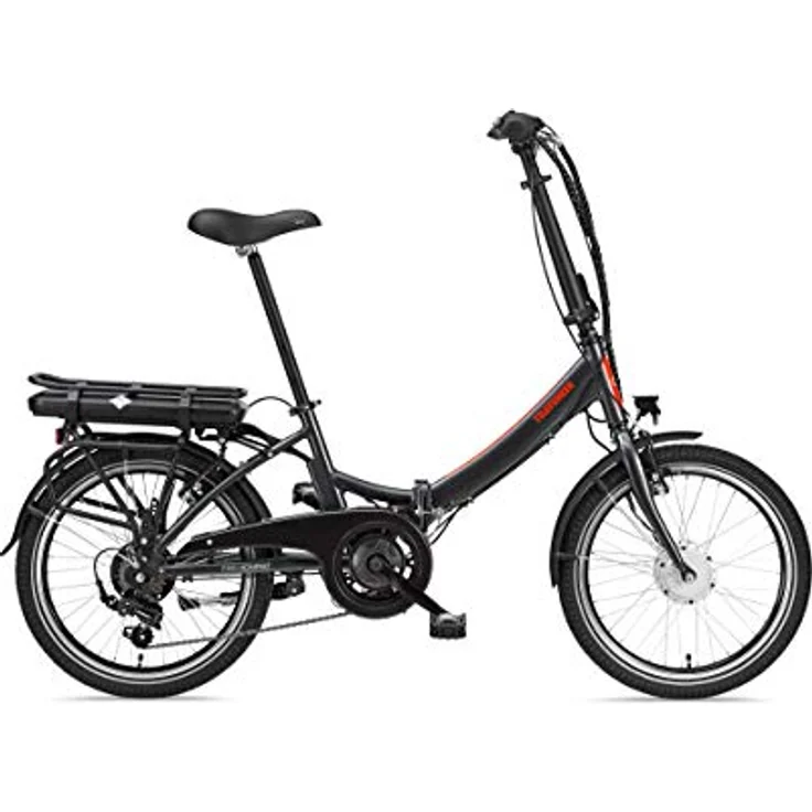 TELEFUNKEN E-Bike Klapprad Elektrofahrrad Alu, 7 Gang Shimano Kettenschaltung - Pedelec Faltrad Leicht, 250 W und 10,4 Ah / 36 V Lithium-Ionen-Akku, LCD-Display, 20 Zoll, Kompakt F810, Anthrazit – Bild 2