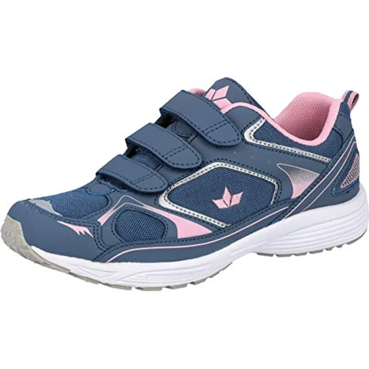 Lico Silas V, Damen Laufschuhe mit atmungsaktivem Nylon-Obermaterial, drei Klettverschlüssen, auswechselbarem Fußbett, grau