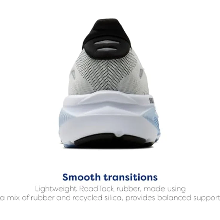 Brooks Ghost 18, Neutrale Laufschuhe mit atmungsaktivem Mesh-Obermaterial, white/black/open air, Größe: 8.5 – Bild 3