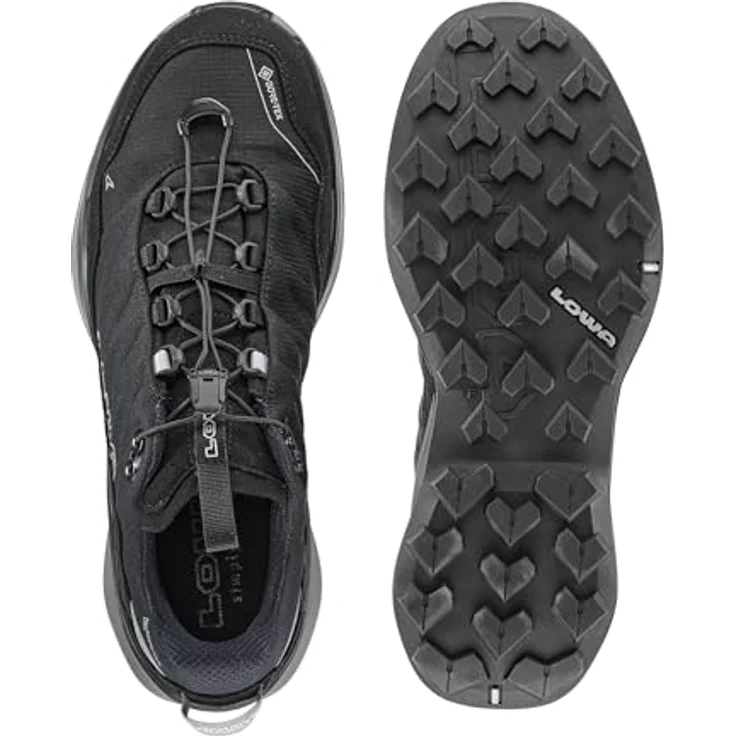 Lowa Maddox Pro GTX LO, leichter Wanderschuh schwarz, wasserdicht mit Schnellschnürsystem, Gr. 45 – Bild 7