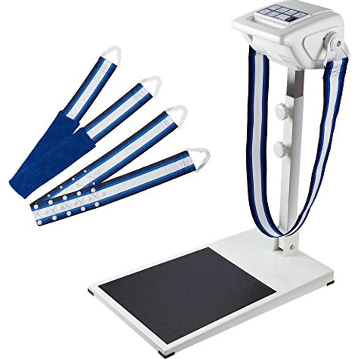 MASPO Bandmassagegerät MASPO Topfit 3000 PROFI Bandmassagegerät inkl. 3 Massagegurten, blau/weiß – Bild 2