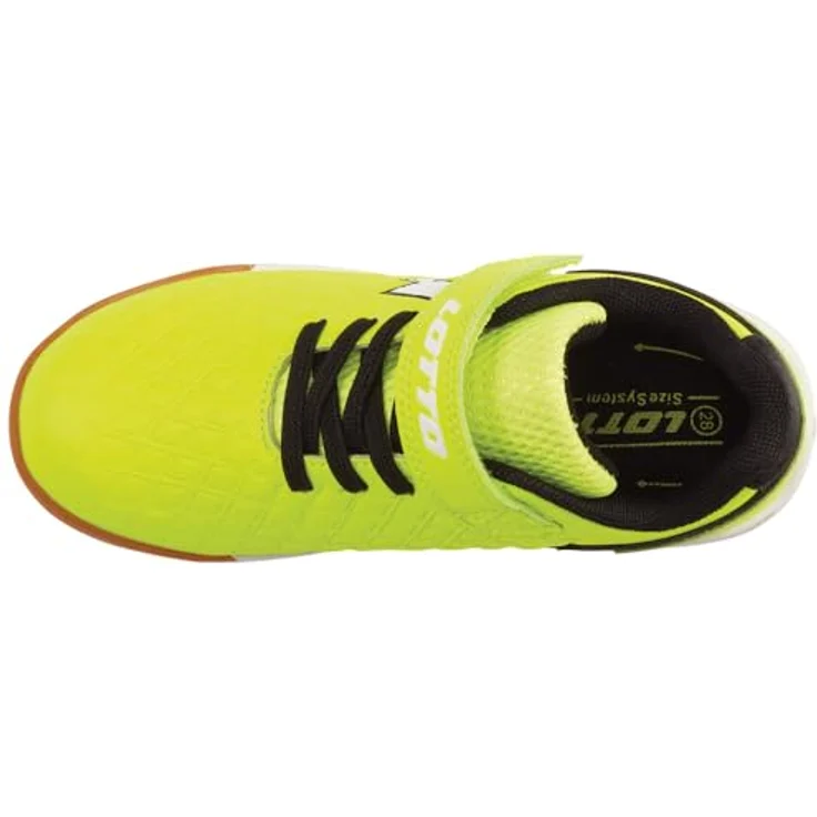 Lotto Dasher K Kinder Low Top Sneaker 2600920K 2411, sportlich, Fr.Yellow/Black, Größe 32 EU – Bild 4