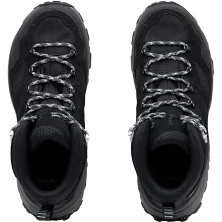 Jack Wolfskin Women's Vojo Tour Texapore Mid, Wanderschuhe mit wasserdichtem Wetterschutz und griffiger Gummi-Außensohle, Schwarz, Gr. 41 – Bild 3
