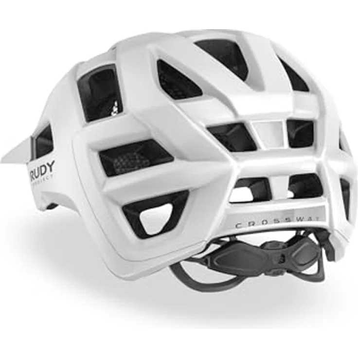 Rudy Project Crossway White Matte S/M, MTB-Fahrradhelm mit 23 Belüftungsöffnungen und integriertem Visier – Bild 4