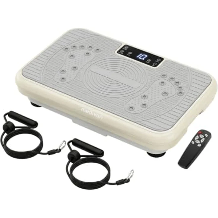 Medivon Oxya Fit Medivon MV-OXYAFIT, Vibrationsplattform für effektive Ganzkörper-Workouts, 99 Intensitätsstufen, inklusive Widerstandsbänder und Fernbedienung – Bild 1