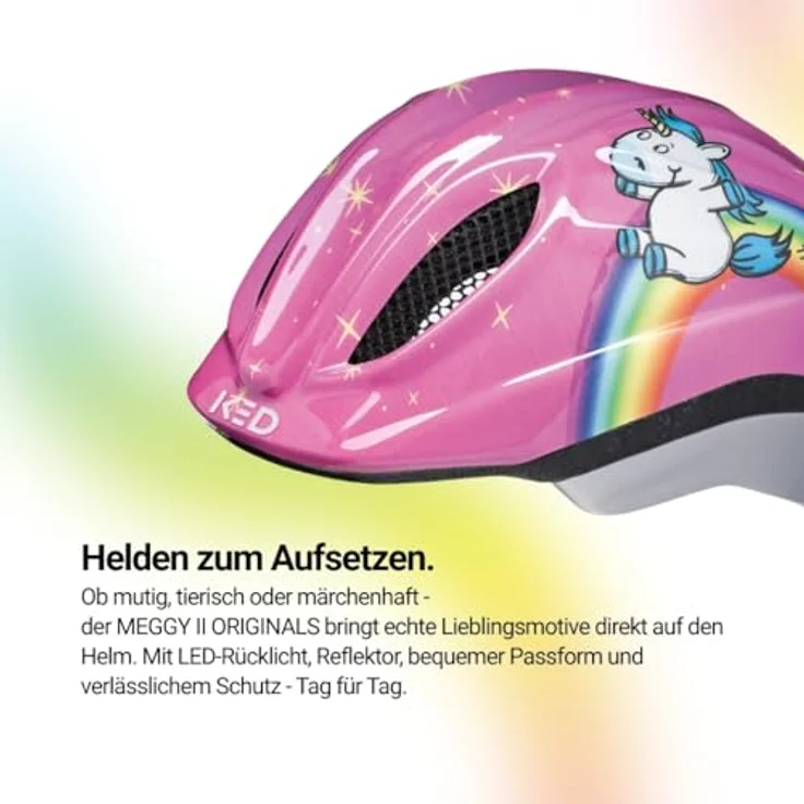 KED Kinder-Fahrradhelm Meggy unicorn Größe: S/M 49 – Bild 5