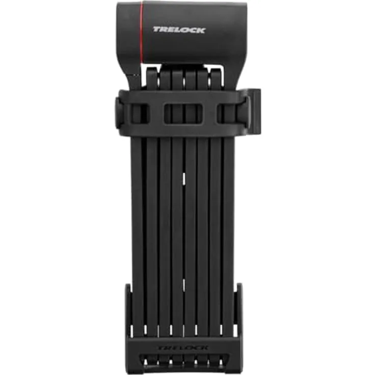 Trelock FS 480 Cops, Veloschloss, 130 cm mit gummierten Sperrstangen und 360° drehbarem Schlosskopf