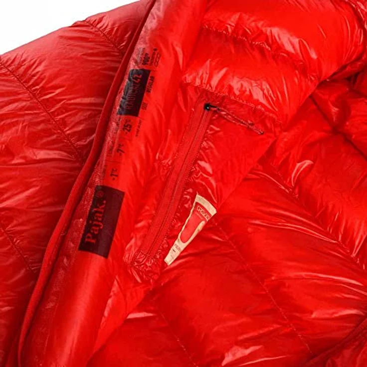 Pajak Radical 4Z, superleichter Ganzjahres-Schlafsack mit 900er RDS-zertifizierter Daunenfüllung, wasserdicht verstärkter Kapuze und Innentasche, kompaktes Packmass 29 x 18 cm – Bild 4