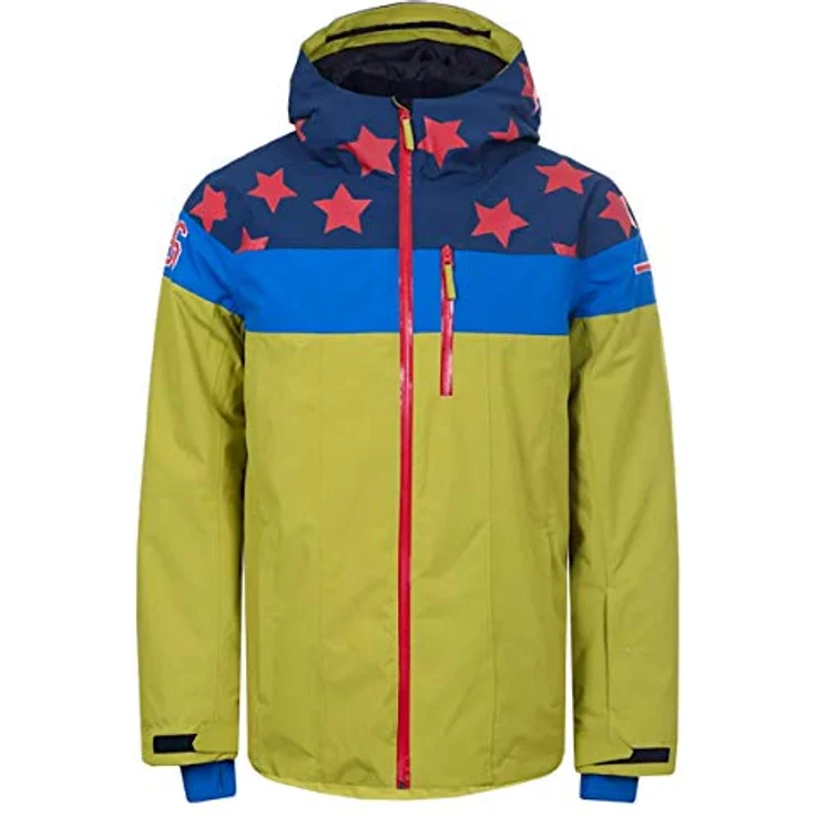 Icepeak Centertown Herren Skijacke, wasserdicht und atmungsaktiv, Farbe grün-blau, Größe 48 – Bild 1