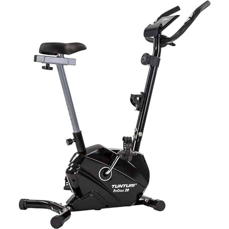 Tunturi FitCycle 20 Heimtrainer - Fitnessfahrrad mit 8 Widerstandsstufen - Tabletthalter und Transportrollen – Bild 1