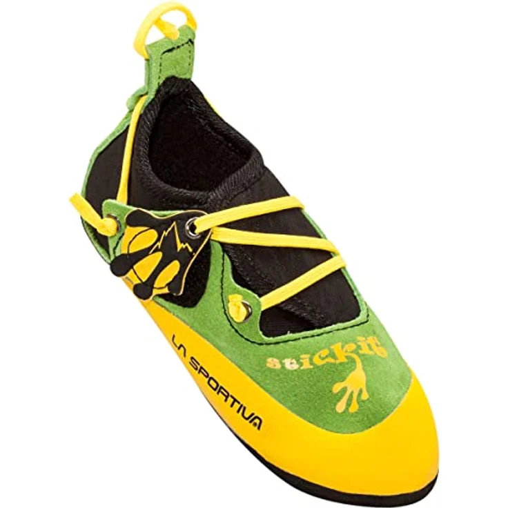La Sportiva Stickit Climbing Shoes Kids (32), Unisex Kletterschuhe mit Klettverschluss, Grün, FriXion RS Sohle – Bild 2
