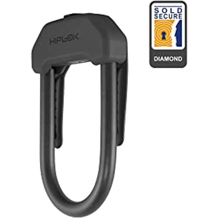 HipLok DX, Veloschloss (42 cm) mit 14 mm gehärtetem Edelstahlbügel, Sold Secure Gold-Zertifizierung, Clip + Ride System, inkl. 3 codierten Schlüsseln