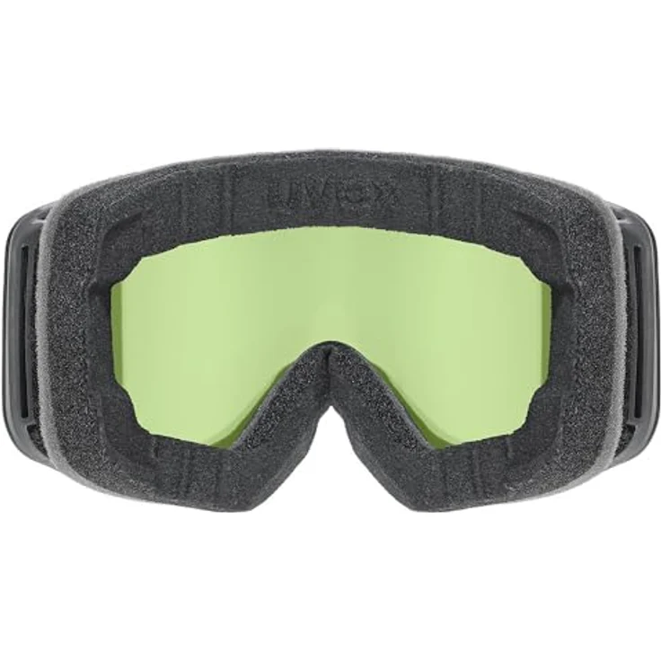 uvex pwdr FM, Skibrille für Kinder, beschlagfrei, mit Visier, black matt/red-clear, one size, 100% UV-Schutz – Bild 2