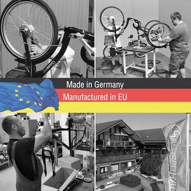 SachsenRAD E-Folding Bike Klapprad F6 Safari 20 Zoll Fatbike StVZO | 85N.M Bafang Geländemotor | Interne Kabelführung | Hochwertige Eloxierung | Klappbar Pedelec e-Fatbike, Schwarz – Bild 5