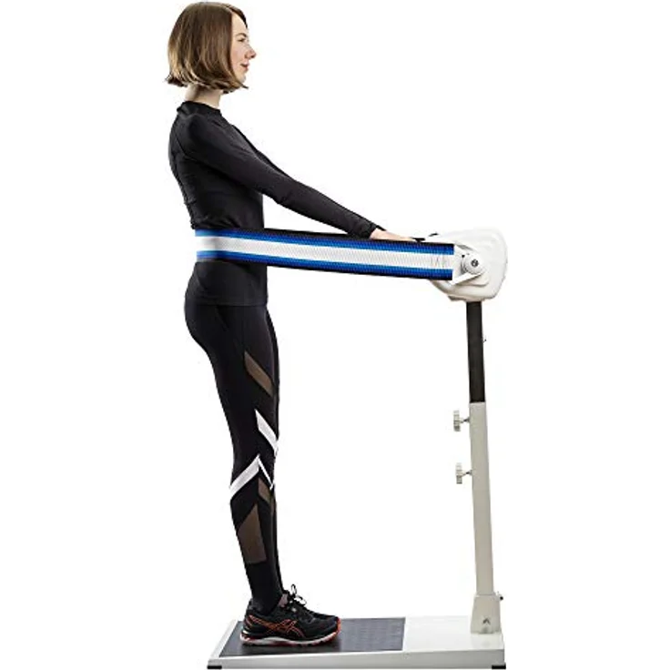 MASPO Bandmassagegerät MASPO Topfit 3000 PROFI Bandmassagegerät inkl. 3 Massagegurten, blau/weiß – Bild 6