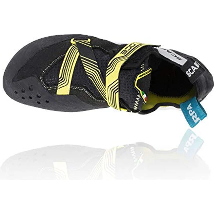 Scarpa Veloce Kletterschuhe, Herren, mit Klettverschluss, Größe 43.5, Schwarz – Bild 5