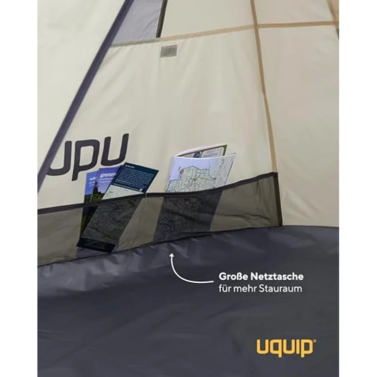 Uquip Speedy Strandmuschel, Tarp-Zelt für 1 Person, leichtes Polyester, 2.50 kg, Schnellaufbau – Bild 8