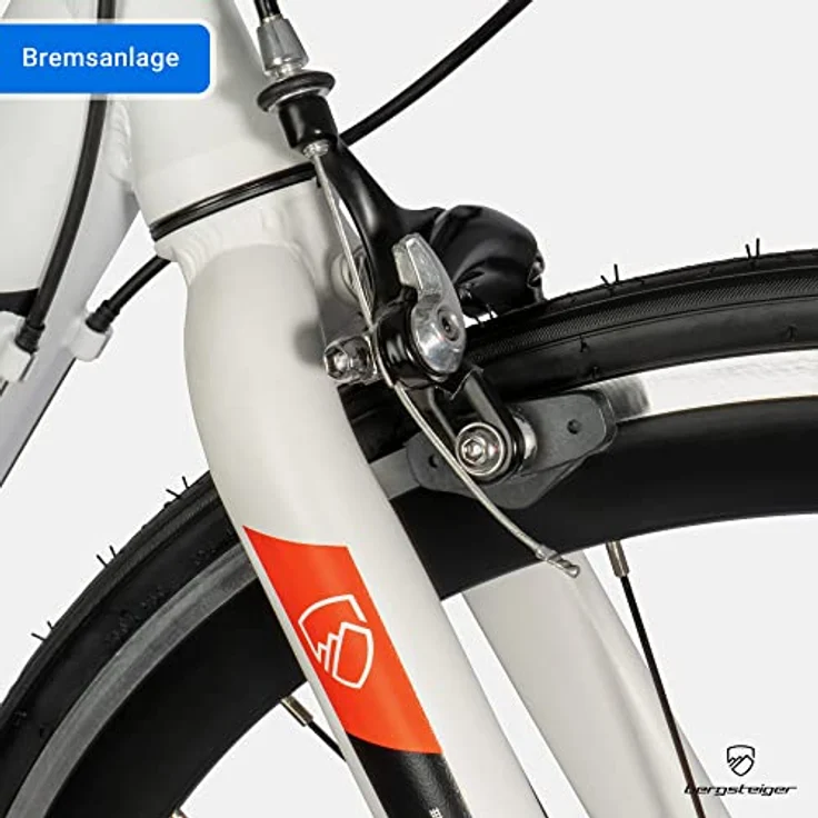 Bergsteiger Tourmalet 28 Zoll Rennrad, Aluminium Gravelbike in mattem Schwarz mit Shimano 14 Gang-Schaltung, nur 11 kg, für Herren & Damen ab 170 cm geeignet – Bild 3